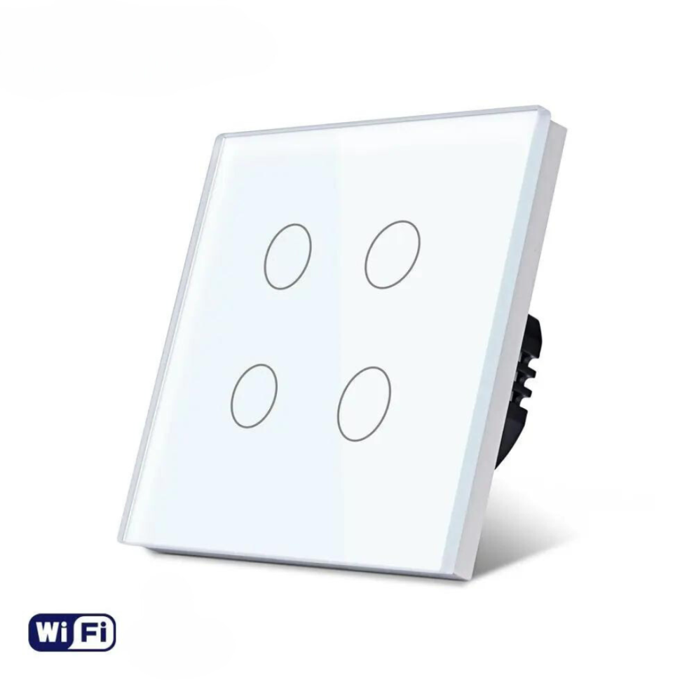 BOLT Smart Switch 4 Gang Touch WiFi – White/Black/Gold – Bolt Smart