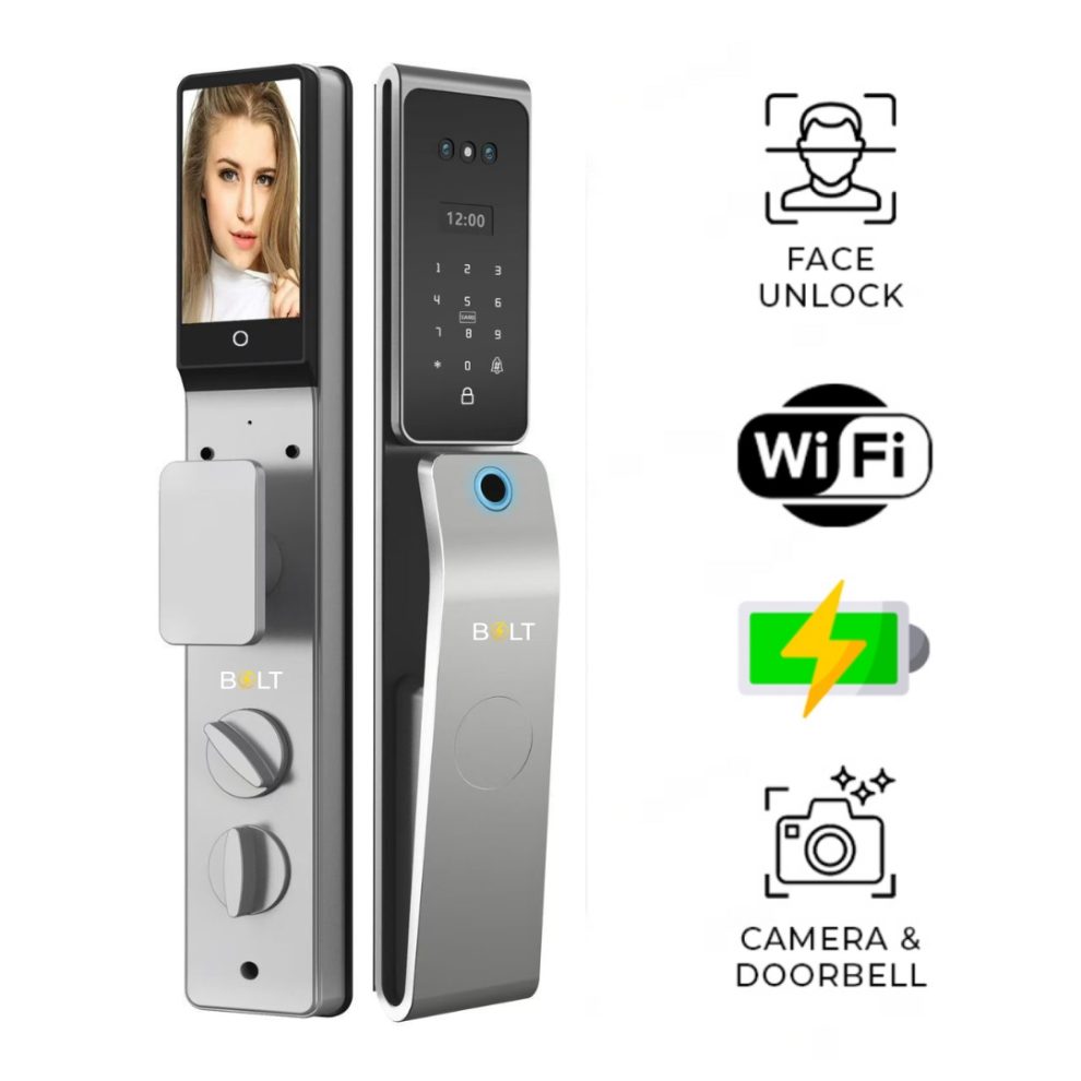 BOLT ALPHA Smart Door Lock with 3D Face Recognition – Bolt Smart
